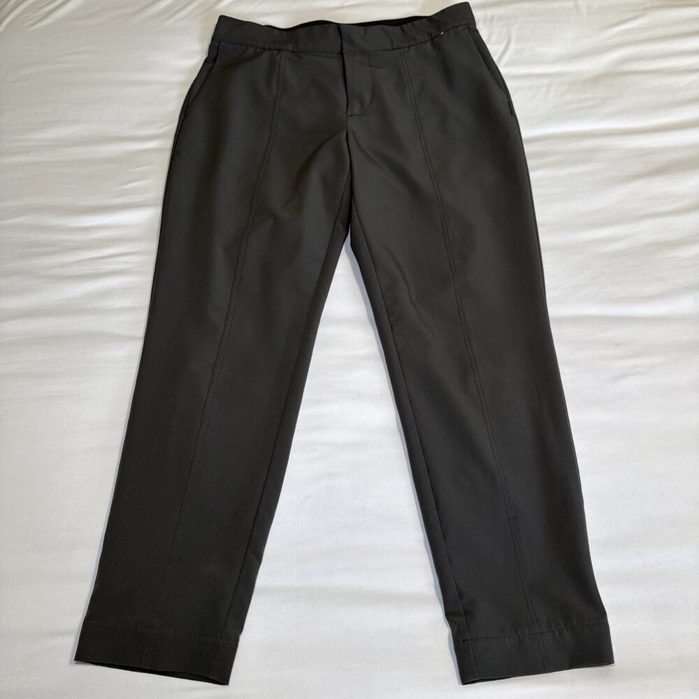 Mondetta Womens 8 Woven Tailored Lined Gorpcore Gray Ankle Pants Stretch EUC